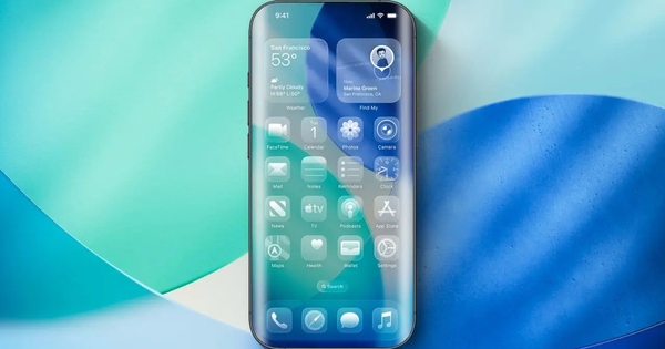 Mẫu iPhone bằng kính toàn phần, không phím bấm lộ diện