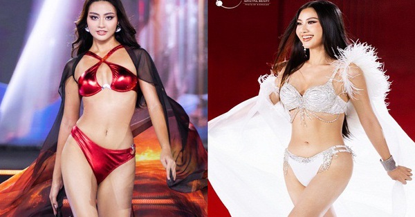 Màn trình diễn bikini "quá cháy" của Hoa hậu Bùi Xuân Hạnh và Nguyễn Hoàng Phương Linh