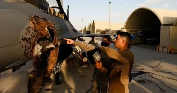 Chiến đấu cơ F-16 Mỹ hư hại nặng sau khi gặp sự cố trên không phận Iran