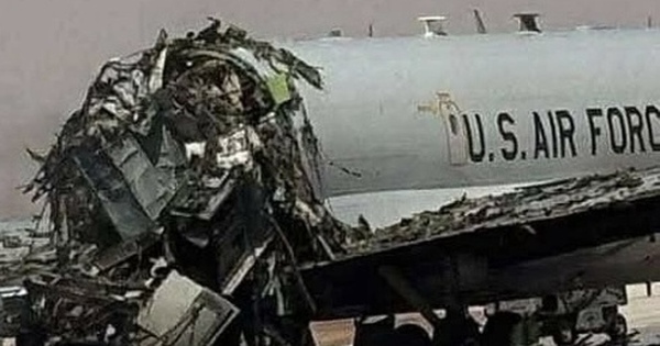 Hình ảnh máy bay do thám Mỹ trị gía gần 500 triệu USD bị Iran tuyên bố phá nát