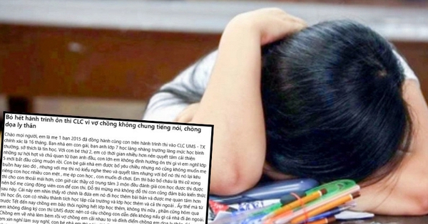 Chồng dọa ly thân, mẹ Hà Nội quyết định bỏ ôn thi THCS CLC cho con, đọc chuyện chị kể mà phải cảnh tỉnh ngay 1 câu!
