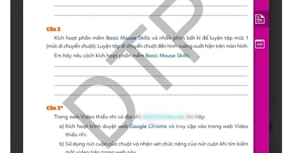 Sách bài tập tin học lớp 3 in 'website đen': Thu hồi, dừng phát hành