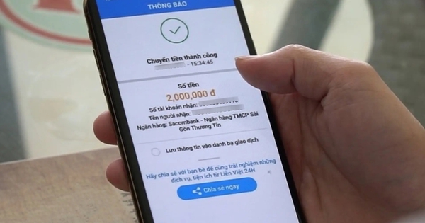 Phong tỏa tài khoản ngân hàng, phạt tới 500 triệu nếu người dùng nhận, chuyển tiền có nội dung sau