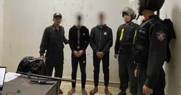 Truy quét nhóm mang hung khí đi đánh nhau ở Gia Lai, công an bắt giữ 2 người