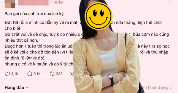Lương 9 triệu ở thành phố, em gái bạn trai đòi lên ở free tiền trọ: Không đồng ý thì bị gọi là “ích kỷ”