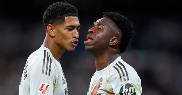 Vinicius sửng cồ với Bellingham trong ngày Real Madrid bại trận ở Champions League
