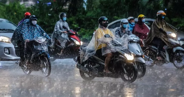 Miền Bắc tiếp tục mưa dông