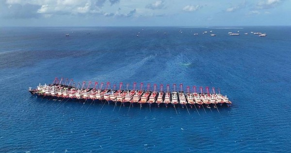 Phát hiện tàu Trung Quốc nặng 10.000 tấn bắt đầu chuyển, thực hiện nhiệm vụ lớn