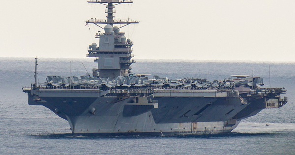 Siêu tàu sân bay Mỹ USS Gerald R. Ford trở lại 'điểm nóng' Trung Đông