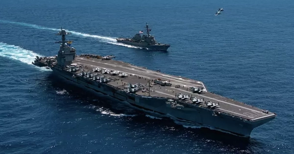 Mỹ điều tàu sân bay USS Gerald R. Ford quay trở lại Trung Đông