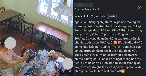 Ngồi cà phê 10 tiếng, bị phụ thu 40k/ người, nhóm khách đánh giá quán 1 sao: "Ai bảo không có quy định rõ ràng về ngồi lâu"