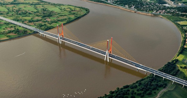 “Siêu cầu” vượt sông Hồng gần 12.000 tỷ nối Hà Nội với Hưng Yên sắp bước vào giai đoạn then chốt sau 8 tháng khởi công