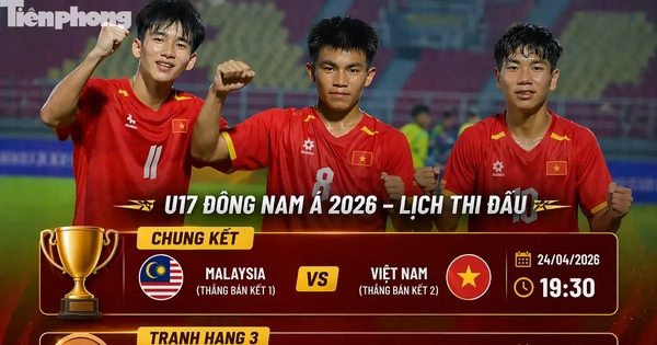 Lịch chung kết U17 Đông Nam Á 2026: Quãng nghỉ ít ỏi của U17 Việt Nam