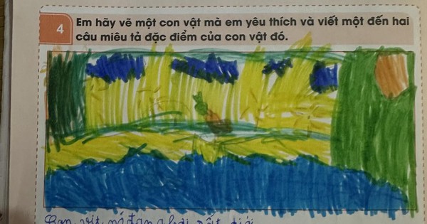 Học sinh lớp 1 vẽ tranh chưa đẹp bị mẹ chê 