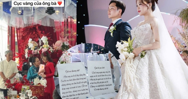 Đám cưới đặc biệt của cô dâu Hà Tĩnh: Ông bà trao vàng, sổ đỏ, giá trị nhất là 2 chiếc ghế trống và bức thư tay