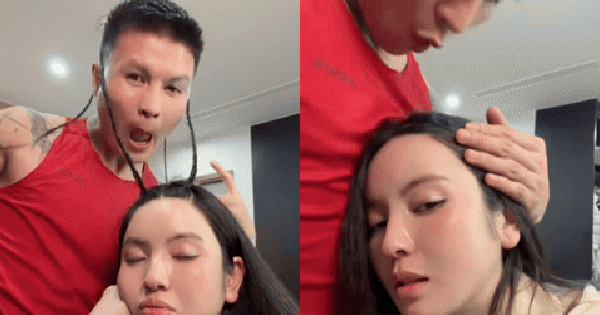 Quang Hải chiều Chu Thanh Huyền cỡ này: Tự tay gỡ tóc rối cho vợ, đứt một sợi đổi bằng một chiếc vòng hàng hiệu
