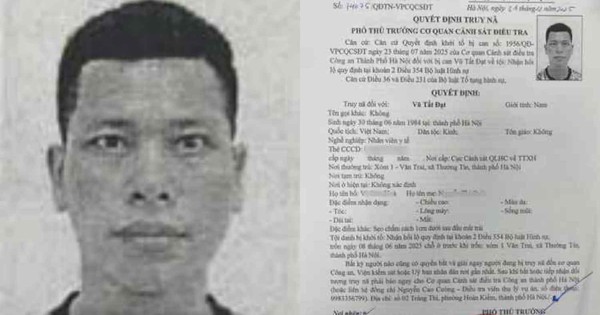 Quyết định truy nã nhân viên y tế Vũ Tất Đạt