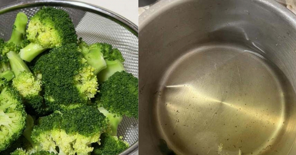 Ngâm bông cải xanh 3 lần nước muối vẫn đầy 