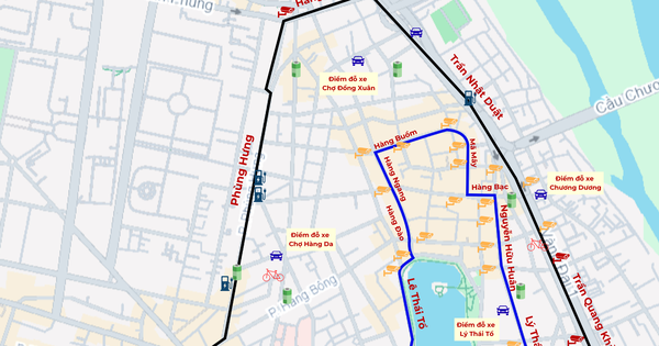[Infographic] - Chi tiết điểm gửi xe, trạm sạc xe điện xung quanh khu vực cấm xe xăng ở Hà Nội
