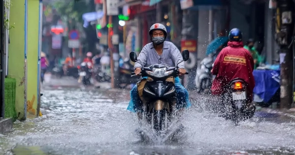 Từ chiều tối nay, miền Bắc đón mưa rất to