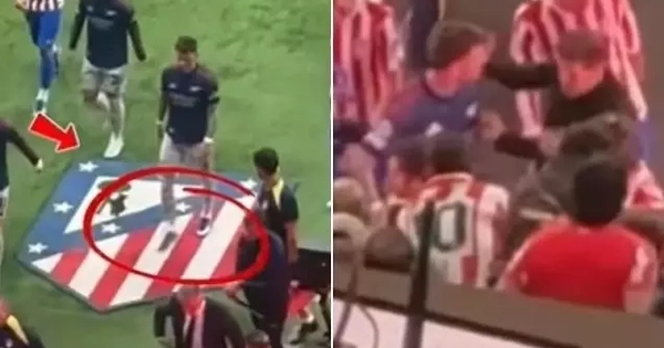 Sao Arsenal giẫm chân lên logo Atletico, Simeone nổi giận lôi đình