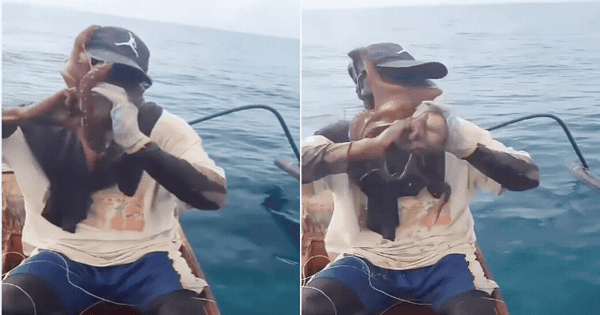 Ngư dân bị bạch tuộc 