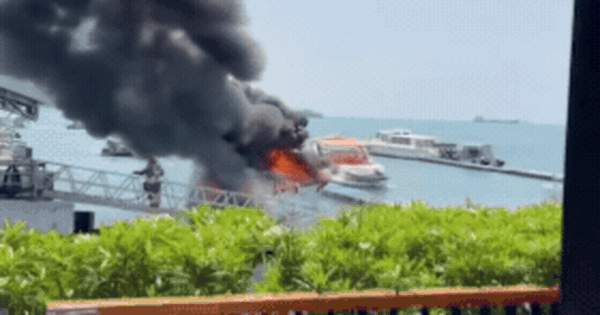 Cano cao tốc bốc cháy ngùn ngụt trên bến tàu, 1 hướng dẫn viên tử vong tại chỗ