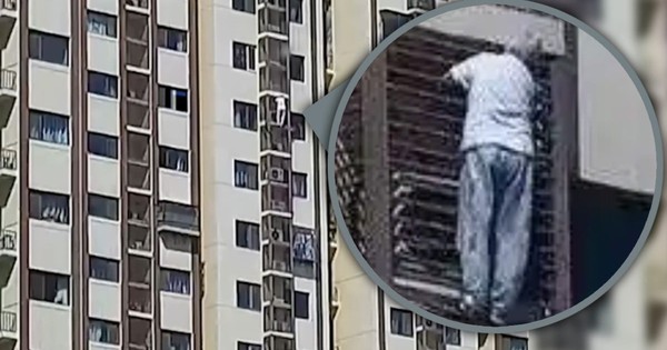Mắc kẹt trong phòng, cụ bà 89 tuổi “đu tường” từ tầng 27 gây bão mạng