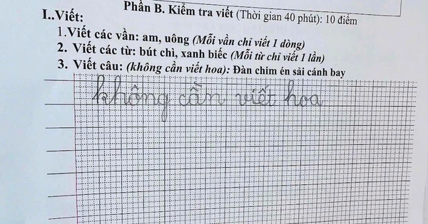 Phụ huynh khoe bài tập của con học lớp 1, dân mạng đọc xong chỉ biết ôm bụng cười: 