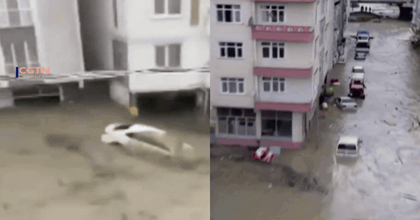 Video: Mưa lũ lịch sử “quét sạch mọi thứ” ở Thổ Nhĩ Kỳ, ô tô bị cuốn trôi trên đường như đồ chơi