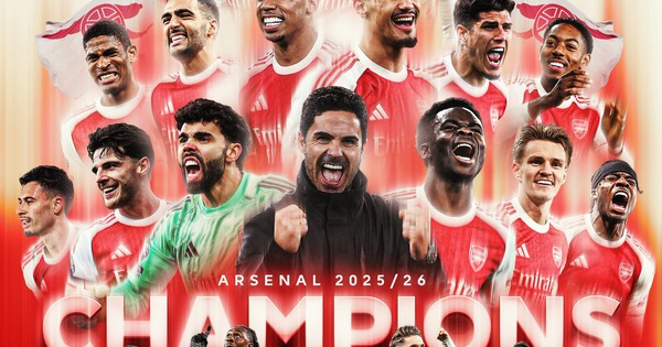 Man City gục ngã, Arsenal chính thức vô địch Ngoại hạng Anh sau 22 năm chờ đợi