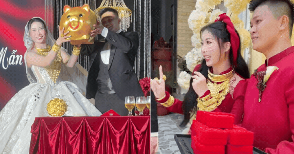 Đám cưới hào môn tại Bến Tre: Cô dâu đeo 15 lượng vàng, nghi thức cưới lạ chưa từng thấy