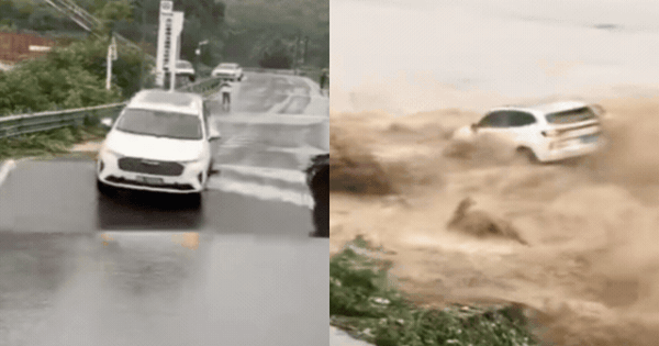 Kinh hoàng khoảnh khắc cầu gãy sập, ô tô bị 