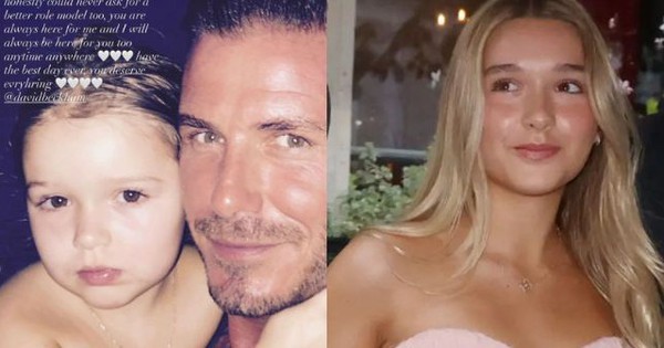 Bức ảnh hiếm của David Beckham và con gái Harper ở bể bơi gây chú ý