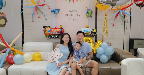 Đoàn Văn Hậu - Doãn Hải My tổ chức sinh nhật ấm áp cho con trai trong biệt thự chục tỷ, khung hình 