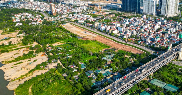 Hiện trạng khu đất xây công viên gần 20ha trên trục đại lộ cảnh quan sông Hồng