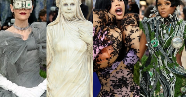 Làm lố đỉnh cao nhất Met Gala 2026: Cardi B mặc dị khó đỡ, Katy Perry biến thành AI vẫn lép vế trước 1 sao nữ hóa tượng như thật