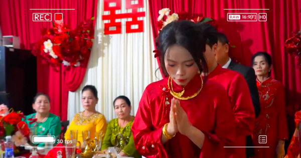 Clip cô dâu quá hồi hộp vái nhầm quay phim đám cưới khiến dân mạng cười bò