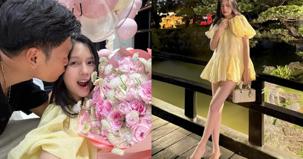 Thành Chung tổ chức sinh nhật ngọt ngào cho bà xã - hotgirl Tuyên Quang Ngô Tố Uyên, nhan sắc 