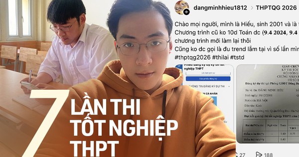 Nam sinh 7 lần thi tốt nghiệp THPT để… săn điểm 10 Toán