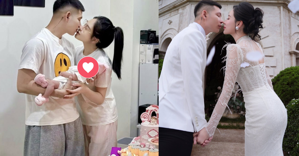Quang Vinh khoe ảnh đầy tháng con với Mỹ Linh