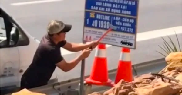 Người đàn ông cạo xóa số điện thoại đường dây nóng trên cao tốc: Xác định lý do