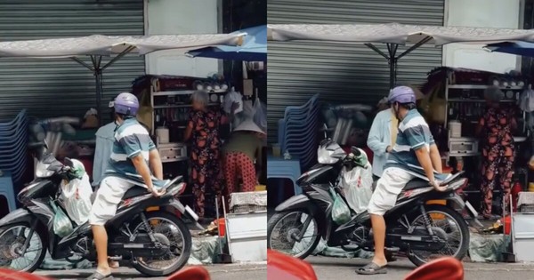 Clip chồng kéo áo che yên xe máy cho vợ khỏi nóng khiến dân 