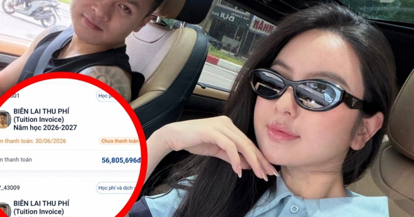 Biên lai gần 57 triệu tiền học mầm non trong 3 tháng của con trai Chu Thanh Huyền gây chú ý