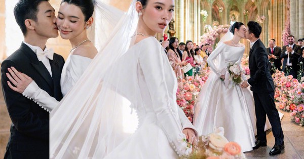 Đám cưới thượng lưu gây địa chấn showbiz sáng nay: Cô dâu chú rể hôn nhau say đắm, nhìn đâu cũng thấy phả ra 