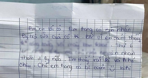 Mời trà sữa học sinh nhưng bị từ chối, khi đọc lời giải thích, cô giáo rưng rưng xúc động: 1 đứa trẻ hiểu chuyện là thế này sao?