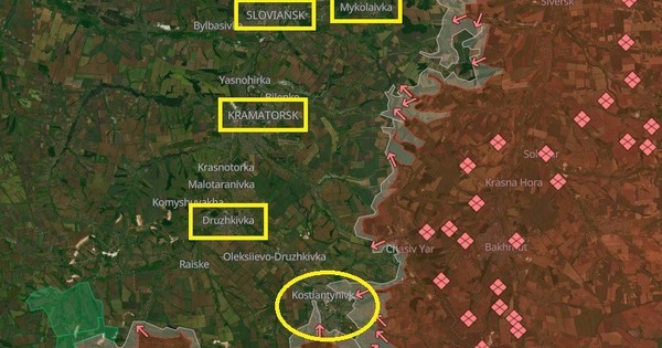 Quân Ukraine ở Kostiantynivka chỉ còn một đường sống cuối cùng