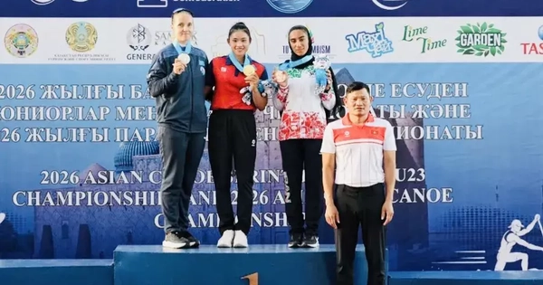 Tay chèo Diệp Thị Hương giành 3 HCV giải vô địch canoeing trẻ châu Á 2026