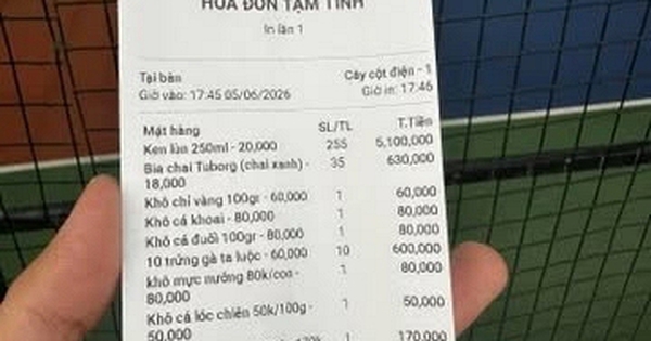Hóa đơn gần 7 triệu đồng ở sân pickleball: Người trong cuộc lên tiếng làm rõ thông tin 290 lon bia