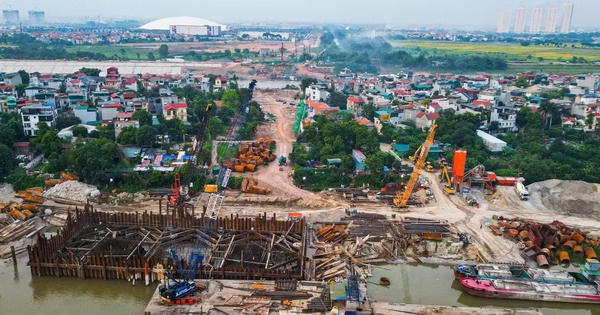 Tăng tốc thi công siêu cầu Tứ Liên gần 20.000 tỷ, hoàn thành